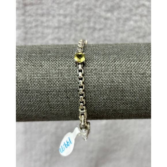 JAI John Hardy Sterling Silver Peridot Station Bracelet 7.5" #63866 - Picture 3 of 9